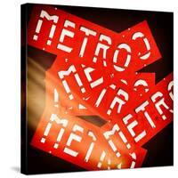 Paris Metro Signs-Philippe Hugonnard-Stretched Canvas