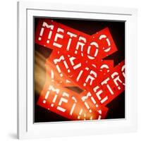 Paris Metro Signs-Philippe Hugonnard-Framed Photographic Print