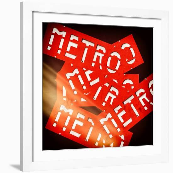 Paris Metro Signs-Philippe Hugonnard-Framed Photographic Print