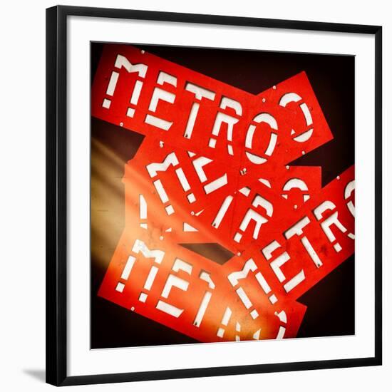 Paris Metro Signs-Philippe Hugonnard-Framed Photographic Print