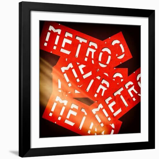 Paris Metro Signs-Philippe Hugonnard-Framed Photographic Print