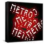 Paris Metro Signs-Philippe Hugonnard-Framed Stretched Canvas