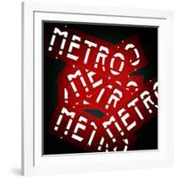 Paris Metro Signs-Philippe Hugonnard-Framed Photographic Print