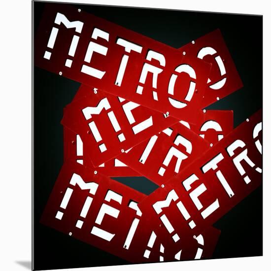 Paris Metro Signs-Philippe Hugonnard-Mounted Photographic Print