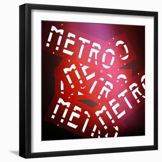 Paris Metro Signs-Philippe Hugonnard-Framed Photographic Print