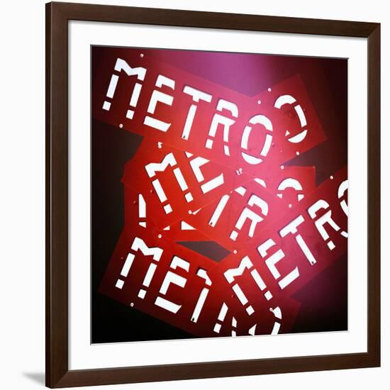 Paris Metro Signs-Philippe Hugonnard-Framed Photographic Print