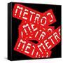 Paris Metro Signs-Philippe Hugonnard-Framed Stretched Canvas