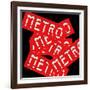 Paris Metro Signs-Philippe Hugonnard-Framed Photographic Print