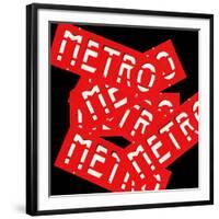 Paris Metro Signs-Philippe Hugonnard-Framed Photographic Print