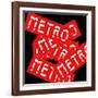 Paris Metro Signs-Philippe Hugonnard-Framed Photographic Print