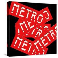 Paris Metro Signs-Philippe Hugonnard-Stretched Canvas