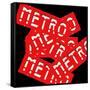 Paris Metro Signs-Philippe Hugonnard-Framed Stretched Canvas