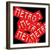 Paris Metro Signs-Philippe Hugonnard-Framed Photographic Print