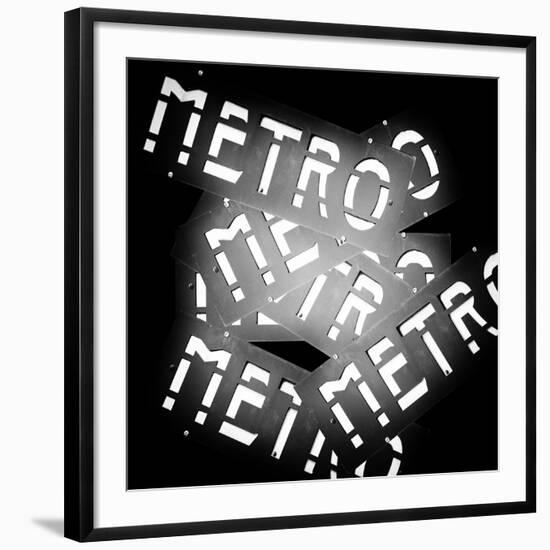 Paris Metro Signs-Philippe Hugonnard-Framed Photographic Print