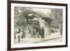 Paris Metro Station, Art Nouveau-null-Framed Premium Giclee Print