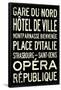 Paris Metro Stations Vintage RetroMetro Travel Poster-null-Framed Poster