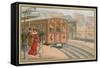 Paris Metro-null-Framed Stretched Canvas