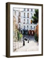 Paris Montmartre III - In the Style of Oil Painting-Philippe Hugonnard-Framed Giclee Print