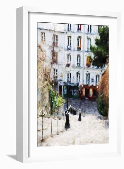 Paris Montmartre III - In the Style of Oil Painting-Philippe Hugonnard-Framed Giclee Print