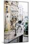 Paris Montmartre - In the Style of Oil Painting-Philippe Hugonnard-Mounted Giclee Print