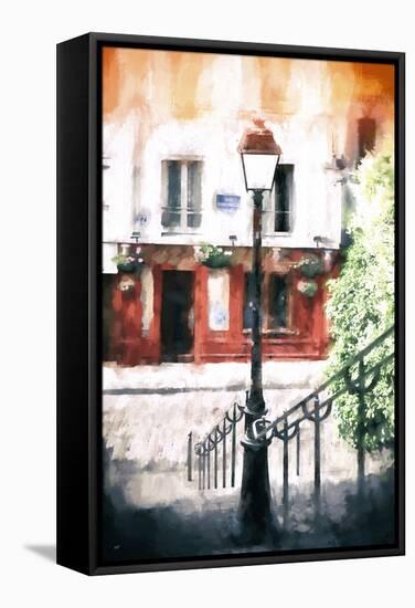 Paris Montmartre Stairs-Philippe Hugonnard-Framed Stretched Canvas