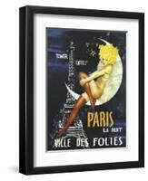 Paris Moon-null-Framed Premium Giclee Print