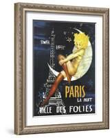 Paris Moon-null-Framed Giclee Print