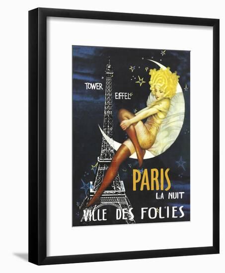 Paris Moon-null-Framed Giclee Print