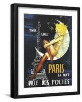 Paris Moon-null-Framed Giclee Print