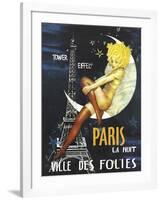 Paris Moon-null-Framed Giclee Print