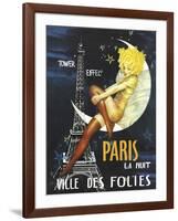 Paris Moon-null-Framed Giclee Print