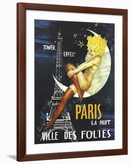 Paris Moon-null-Framed Giclee Print