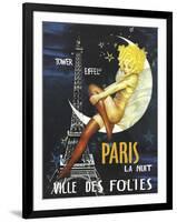 Paris Moon-null-Framed Giclee Print