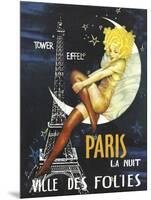 Paris Moon-null-Mounted Giclee Print