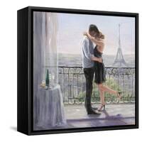 Paris Morning Romance-Karen Wallis-Framed Stretched Canvas