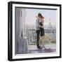 Paris Morning Romance-Karen Wallis-Framed Art Print