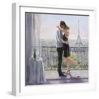 Paris Morning Romance-Karen Wallis-Framed Art Print