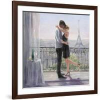 Paris Morning Romance-Karen Wallis-Framed Art Print