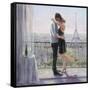 Paris Morning Romance-Karen Wallis-Framed Stretched Canvas