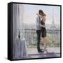 Paris Morning Romance-Karen Wallis-Framed Stretched Canvas