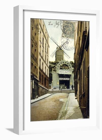 Paris, Moulin Galette-null-Framed Art Print