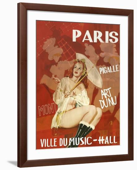 Paris Music Hall-null-Framed Giclee Print