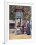 Paris, News Kiosk C20-Mortimer Menpes-Framed Art Print