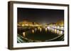 Paris Night Brige II-Sebastien Lory-Framed Photographic Print