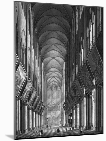 Paris, Notre Dame 1789-null-Mounted Art Print