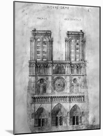 Paris: Notre Dame, 1848-Eugène Viollet-le-Duc-Mounted Giclee Print