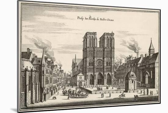 Paris, Notre Dame C17-Merian Merian-Mounted Art Print