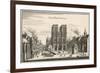 Paris, Notre Dame C17-Merian Merian-Framed Premium Giclee Print