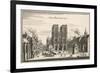 Paris, Notre Dame C17-Merian Merian-Framed Premium Giclee Print