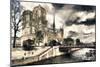 Paris Notre Dame-Philippe Hugonnard-Mounted Giclee Print